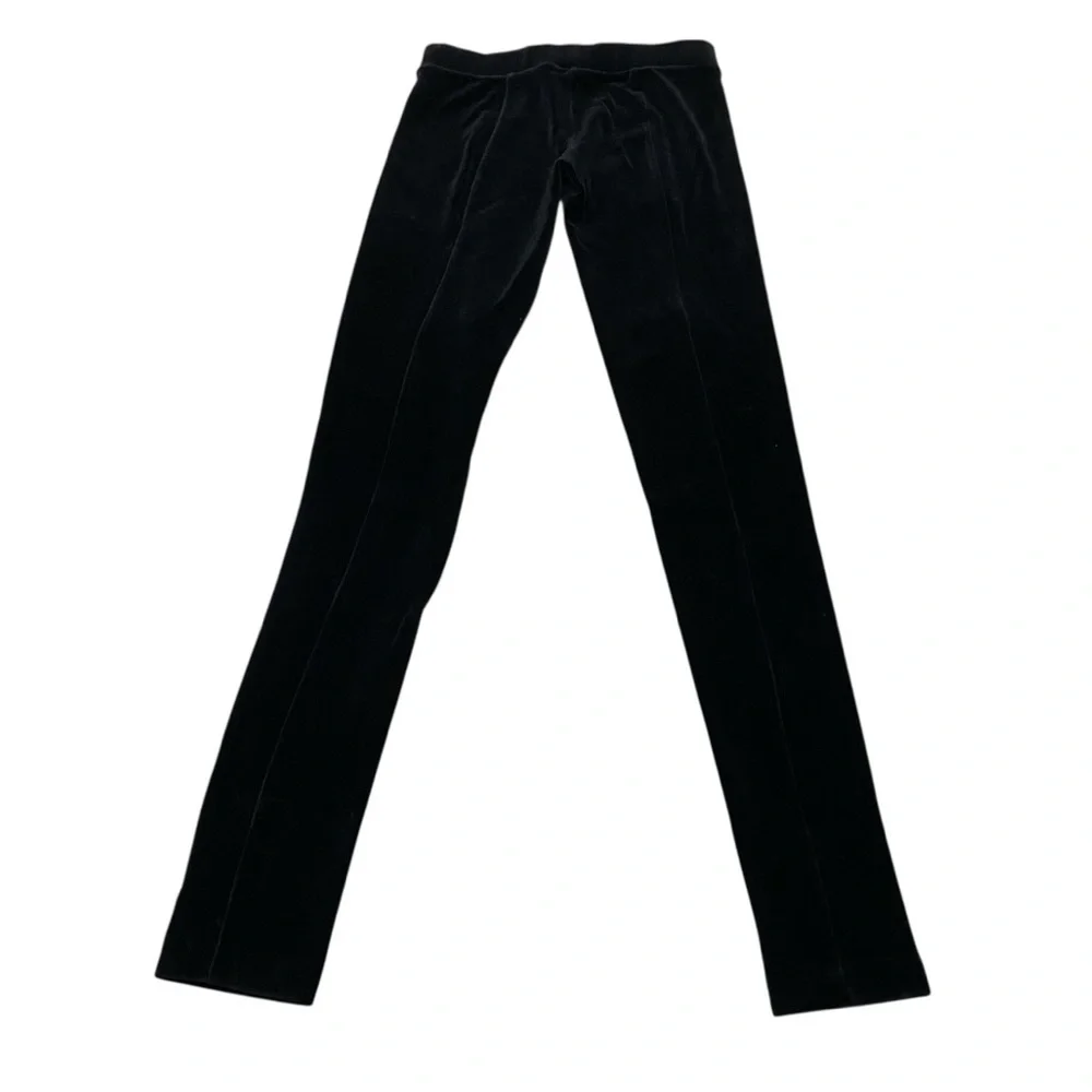 Ralph Lauren Black Velvet Leggings Pull On Slim Fit Pants Size S NWT - Picture 9 of 14